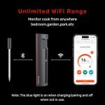 Smart WiFi Meat Thermometer with Ultra-Thin Probe