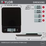 Taylor Touch Control Glass Food Scale, 11 lb Capacity