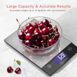 CROWNFUL Stainless Steel Digital Kitchen Food Scale