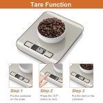 CROWNFUL Digital Kitchen Scale, 11 lb Capacity