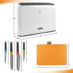 Smart Cutting Board and Knife Set - Self Cleaning
