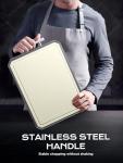 Stainless Steel Double-Sided Cutting Board, 16"x11