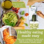 Brieftons 5-Blade Heavy-Duty Vegetable Spiralizer