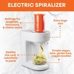 Electric Spiralizer - 3-in-1 Veggie Noodle Maker