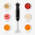 Bonsenkitchen Immersion Blender with Stainless Steel Blades