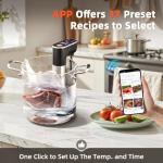 Outohome 1300W WiFi Sous Vide Cooker with App