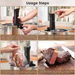BLITZHOME WiFi Sous Vide Cooker with Timer