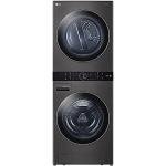 LG Smart WashTower Laundry Center in Black Steel
