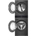 LG Smart WashTower Laundry Center in Black Steel