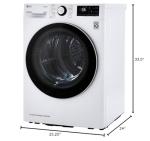 24" Compact Smart Electric Dryer with HeatPump