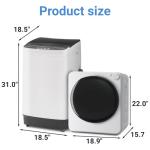 Erivess Compact Washer Dryer Combo for Small Spaces