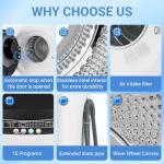 Erivess Compact Washer Dryer Combo for Small Spaces