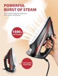 Lightweight 1500W Steam Iron with Auto Shutoff
