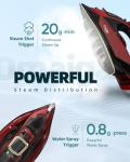 OMAIGA Cordless 1500W Steam Iron with Ceramic Soleplate
