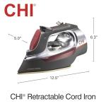 CHI Steam Iron with Retractable Cord and Temperature Control