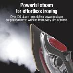 CHI Steam Iron with Retractable Cord and Temperature Control
