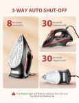 Lightweight 1500W Steam Iron with Auto Shutoff