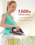 Lightweight 1500W Steam Iron with Auto Shutoff