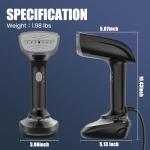 1800W Handheld Fabric Steamer - 2-in-1 Wrinkle Remover