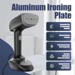 1800W Handheld Fabric Steamer - 2-in-1 Wrinkle Remover