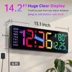 Soobest 14.2" Color Changing LED Wall Clock