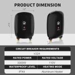Compact Electric Tankless Water Heater for Instant Hot Water