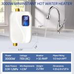 Instant Electric Tankless Water Heater with Display