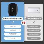 Compact Electric Tankless Water Heater for Instant Hot Water