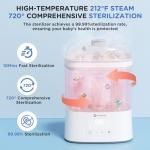 HIYAKOI Electric Steam Bottle Sterilizer and Dryer