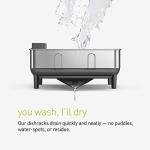 simplehuman Compact Dish Drying Rack with Utensil Holder