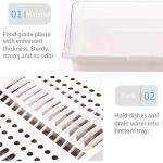 Tomorotec Medium Dish Drying Rack with Cover