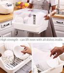 Tomorotec Medium Dish Drying Rack with Cover