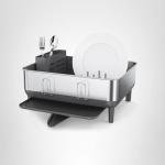 simplehuman Compact Dish Drying Rack with Utensil Holder