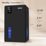 NineSky 95 OZ Dehumidifier with LED Light