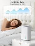 CLEVAST Mini Quiet Dehumidifier for Home Use