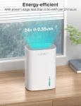 CLEVAST Mini Quiet Dehumidifier for Home Use