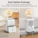 KNKA 2500 Sq.Ft. Home Dehumidifier with Drain Hose