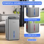 Quiet 85 OZ Dehumidifier for Home and Basement