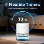 Windangel 44oz Portable Quiet Dehumidifier with Lights