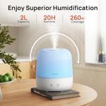 Clarston 2L Cool Mist Humidifier with Adjustable Nozzle