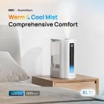 Dreo 6L Humidifier for Large Rooms, Warm & Cool Mist
