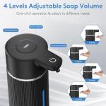 Touchless Automatic Soap Dispenser, Adjustable Volume, Black