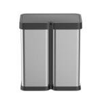 FinerFurnis 2x8 Gallon Touchless Trash Cans Combo