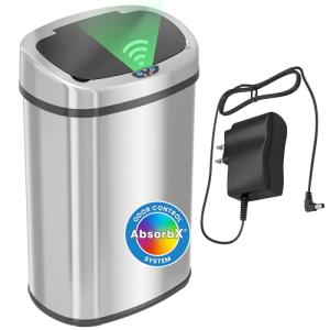 50L Motion Sensor Trash Can with Odor Filter