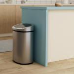 Touch-Free 13-Gallon Stainless Steel Trash Can
