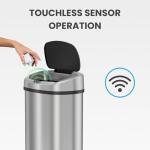 50L Motion Sensor Trash Can with Odor Filter
