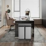 FinerFurnis 2x8 Gallon Touchless Trash Cans Combo