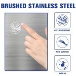 Automatic Touchless 13 Gallon Trash Can, Stainless Steel