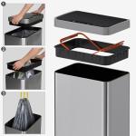 Mbillion 15 Gallon Touchless Motion Sensor Trash Can