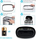 Touch-Free 13-Gallon Stainless Steel Trash Can